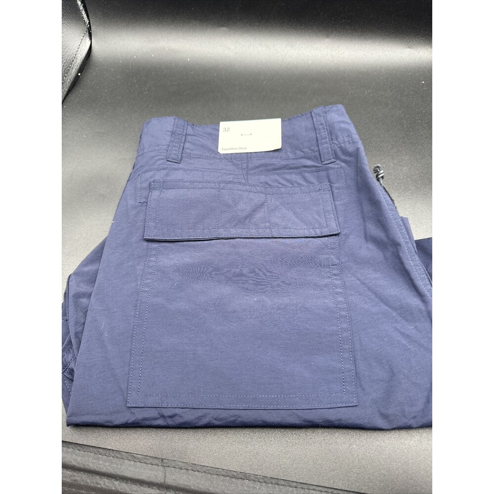 Onia Expedition Shorts Men’s Size 32 Navy Blue Cotton Nylon Blend Pockets NWT